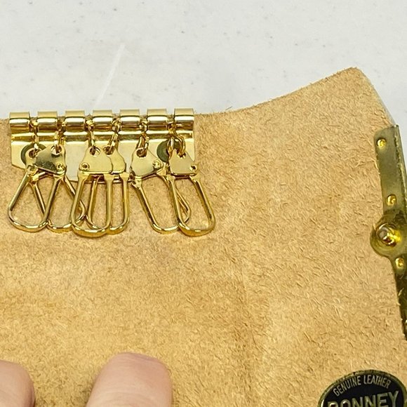 Genuine Leather Bonney 6 Key Holder Pouch Case Made in Fiji - Picture 5 of 9